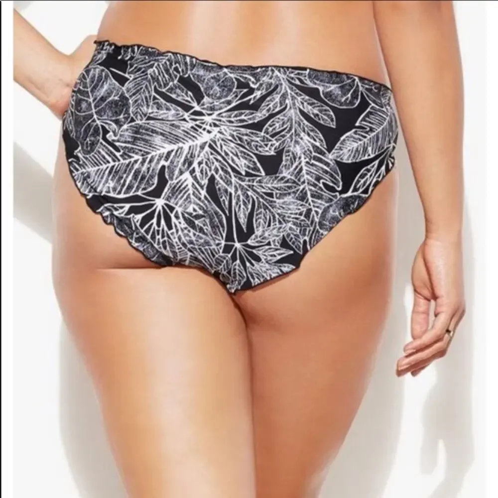SWIMSUITS FOR ALL BLACK RUFFLE BRIEF - Picture 2 of 7